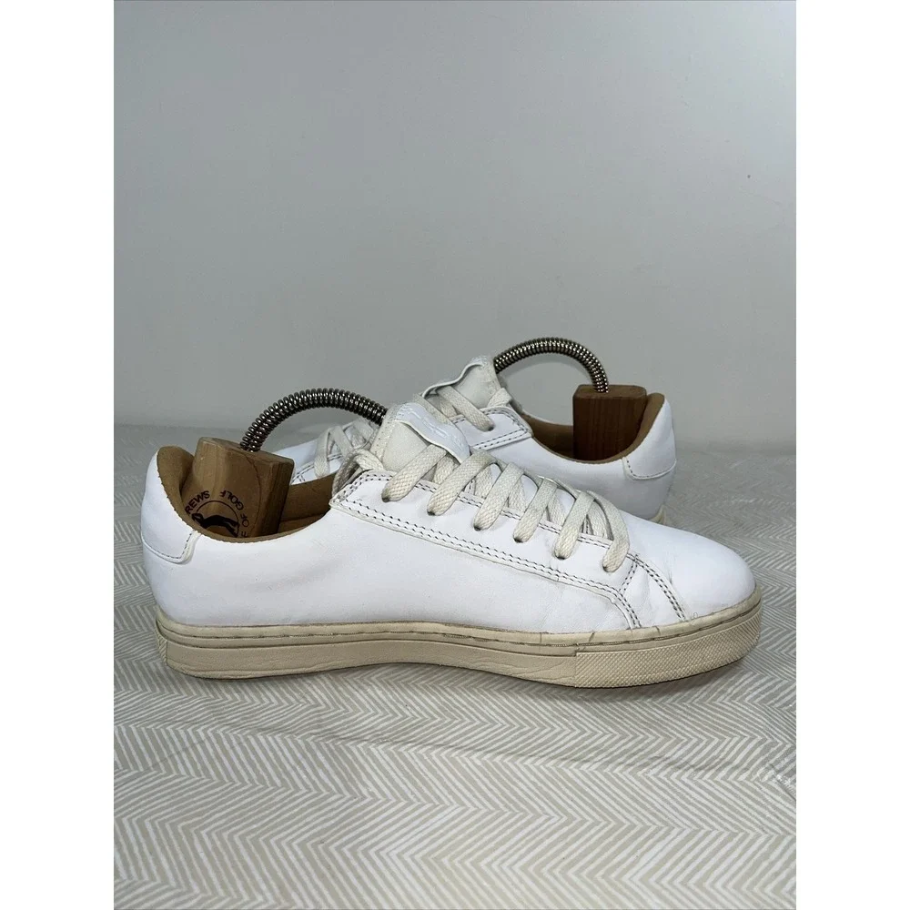 True Linkswear TL-01 Spikeless Mens Golf Shoes White Leather Sz 8.5 All‎ Weather